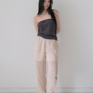 [디파블로] Beige see through pants DPPA01