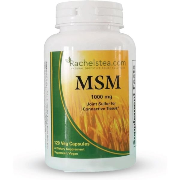 <b>MSM</b> 1000 mg Joint Hair Nails Connective Tissue Cartilage 120 Veg Capsules A Dietary Supplement Veget