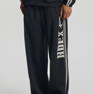 자이언트핏 매쉬 와이드 팬츠 (Black)