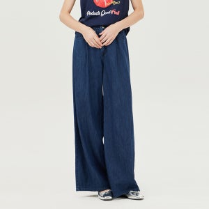 [베네통]2024 FALL 와이드 워싱 데님 팬츠 BADP03441IN