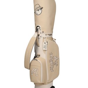 [MALBON GOLF][MALBON GOLF]말본 뉴 베이직 트롤리 캐디백 BEIGE(K1721201110523033BE01)