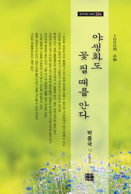 야생화도꽃필때를안다