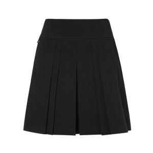 [헤지스 골프 여성] 블랙 여성 변형 플리츠 스커트 HWSK4C601BK
