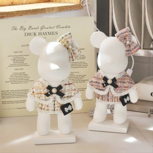 인테리어소품 집들이선물 빅베어브릭 석고방향제(체크베어), 제이시스캔들