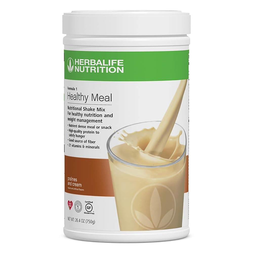 Protein Nutritional Shake Mix 프랄린 및 크림 맛 750g 체중 <b>관리</b> 음료 368500