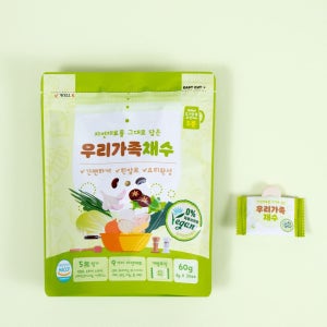 [롯데백화점]  우리가족채수 비건 코인 한알 천연조미료 고체 동전 육수 3gx20ea LE1217365167
