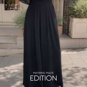 [기획특가/MADE]튠 린넨 와이드 팬츠(자체제작 제작상품 여름바지 바지 장마철바지 장마바지 린넨바지 밴딩바지 롱팬츠 데일리룩 꾸안꾸 기본템 베이직 출근룩)