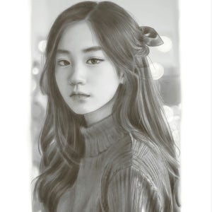 감성가득 연필 초상화✨️(디지털아트 드로잉), 드로잉제이