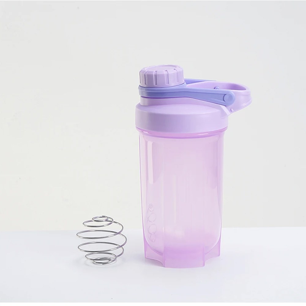 500ML Herbalife 물병 음료 플라스틱 누출 <b>방지</b> 스포츠 단백질 쉐이커 용기 BPA  05 Purple