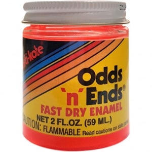 13500 플라스티코테 형광물감 에나멜물감 GLOW 59ml 낱색 - 주홍 FIB27