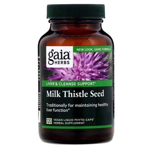 Gaia Herbs <b>밀크시슬 씨드</b> Milk Thistle Seed 120캡슐