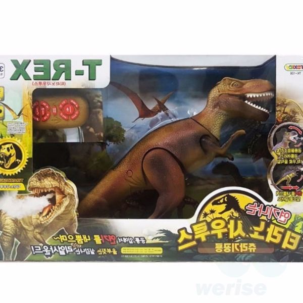 위라이즈 연기나는 <b>티라노</b>사우루스 장난감 색상랜덤 공룡장난감