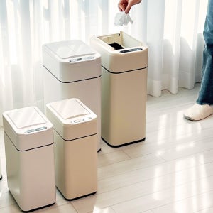 다룸 [살림세트] 10L+20L 냄새차단 스마트 자동센서휴지통 날개형