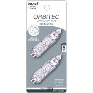 오발 수정테이프 리필 2입 QRM-506T/2B (5mm X 6M)