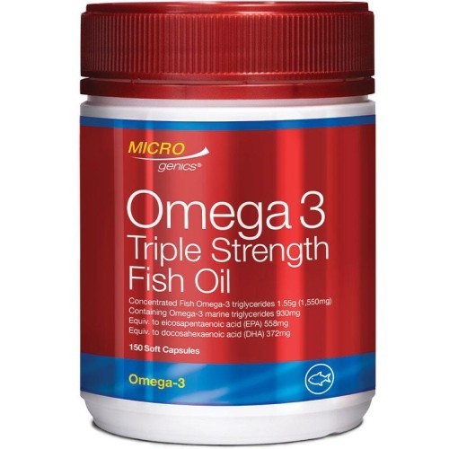 <b>마이크로제닉스 오메가 3</b> Triple Strength Fish Oil 150 캡슐 18061