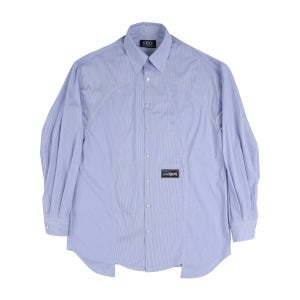 씨비전 리메이크 스트라이프 포플린 셔츠 블루 CVSP00000LR