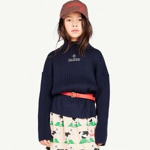 THE ANIMALS OBSERVATORY AW24 MAIN[타오]로고 터틀넥 니트-TA24KASWT4072NVY