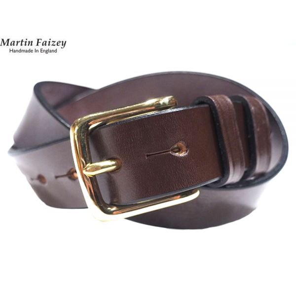 마틴페이지 SADDLERY 가죽 벨트 West End Buckle belt 일본직구