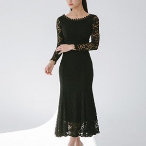 로즈머메이드 드레스 v2 블랙(긴기장) LD54