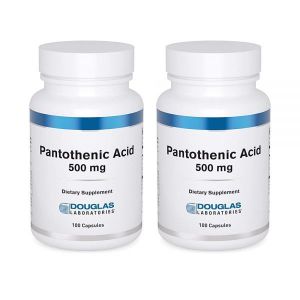 <b>더글라스 랩스 판토텐산</b> 500mg 100캡슐 2팩 Douglas Laboratories Vitamin B5 Pantothenic Acid