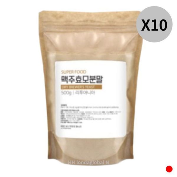 [기타] <b>더리얼 맥주효모</b> 리투아니아 독일 분말 가루 500g X10