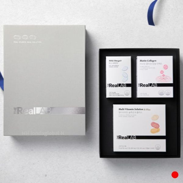 [기타] <b>더리얼</b> 멀티비타민 + 오메가3 + <b>콜라겐</b> 선물set 1개월