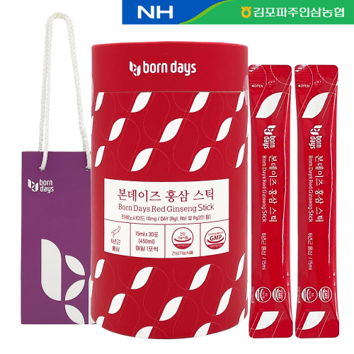 본데이즈 <b>홍삼스틱 15ml</b> x 30포 진세노사이드 10mg