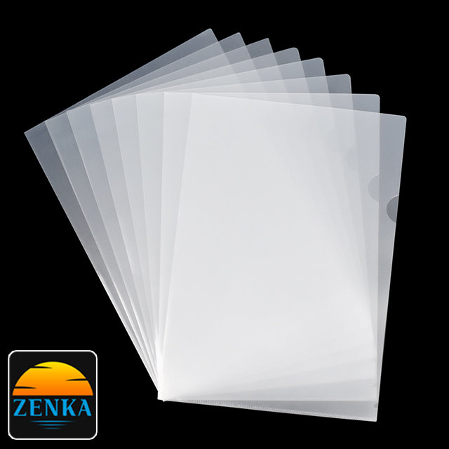 젠카 L자 파일 A4 클리어 L홀더 10C 투명 엘자 화일 엘홀더