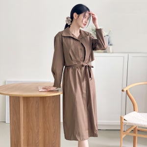 르포엠 [최초가 139,000원]가브리엘 투웨이 트렌치 원피스