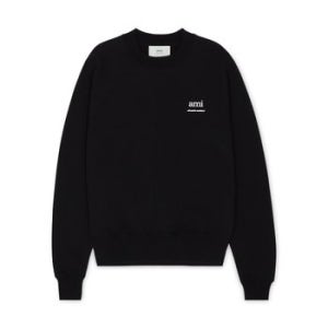 [정상가:575,000원] 아미 남성 로고 블랙 맨투맨 USW024 747 001