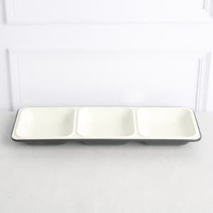 KDS 멜라민 체크투톤 B&W 3절찬기 DS-7092