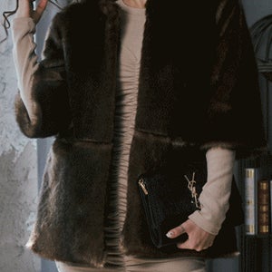 카푸스 밍크 코트