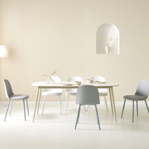 이홈데코 마일드 포세린 양면 세라믹 6인용 타원형 식탁세트 1800 의자6