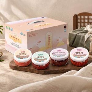 바로배송 선물세트오마니 젓갈세트 4개세트