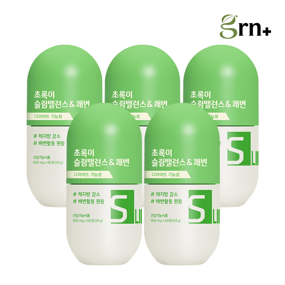 <b>지알앤</b> <b>GRN</b> 초록이 슬림밸런스&amp;<b>쾌변</b> 6EA (6개월분)
