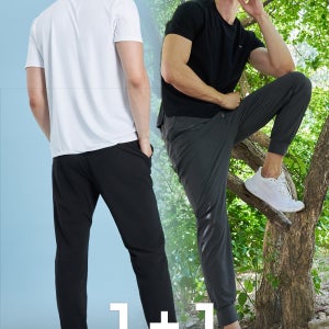 밴딩 쿨링 중독 조거팬츠 트레이닝복 1+1