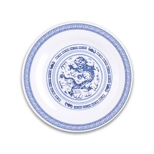 돌산멜라민(DS-4055) 청룡 원형접시 7인치