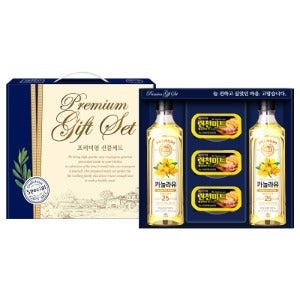 기쁨 1호 선물세트 카놀라유 500ml 롯데 런천미트  120g