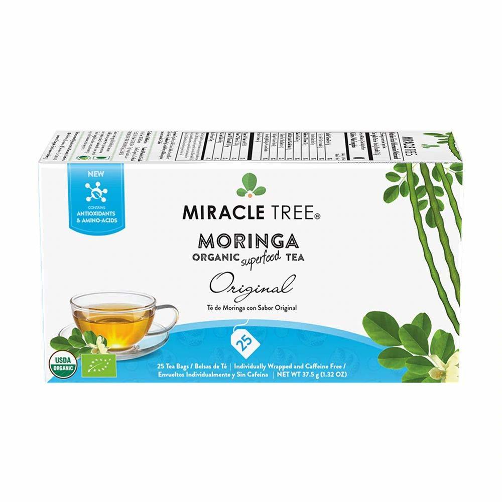 Miracle Tree <b>유기농</b> 오리지널 <b>모링가 슈퍼푸드 티</b> 25개입 (3팩)  Original  3개  37.5g