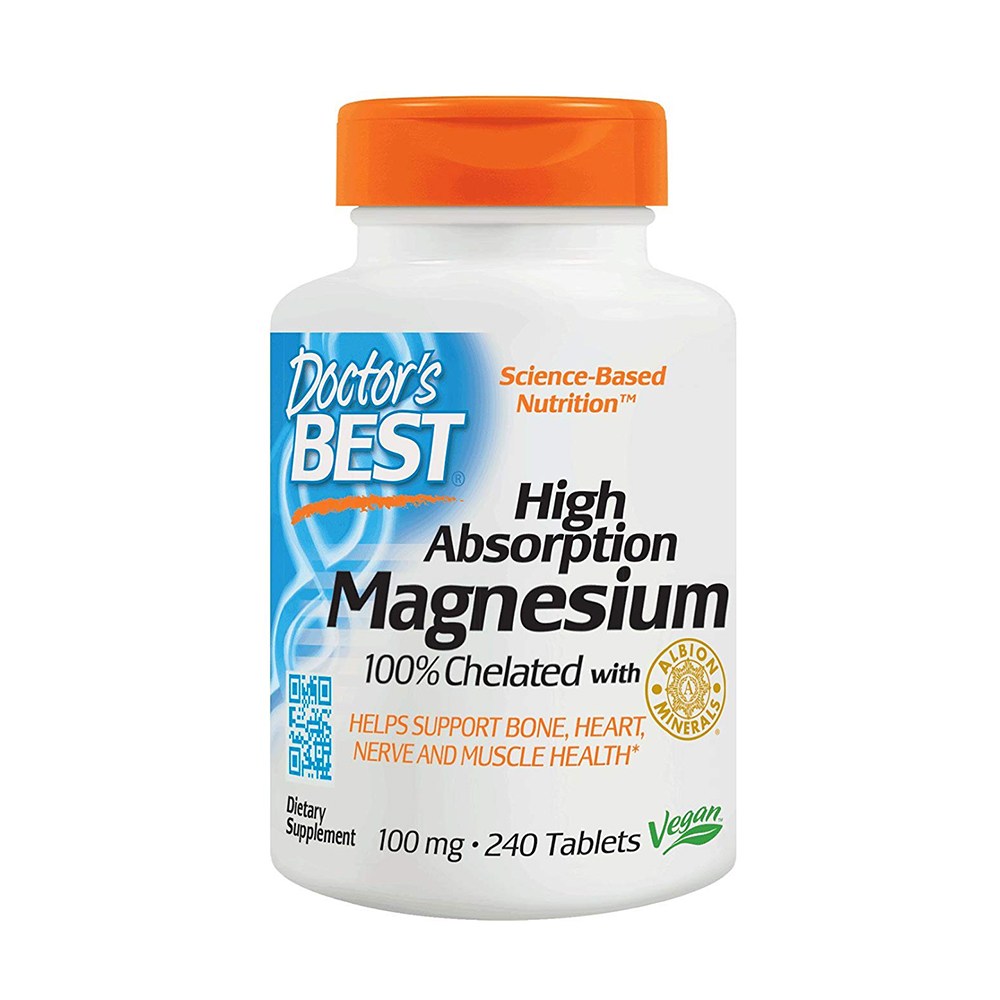 닥터스 베스트 킬레이트 고흡수성 <b>마그네슘</b> 미네랄100mg  240정  1개