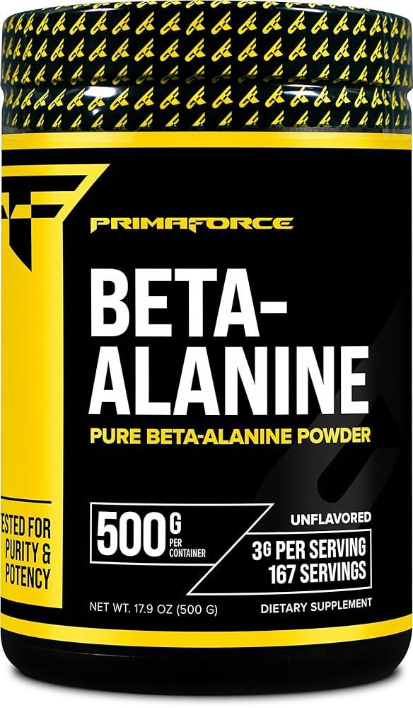 <b>Primaforce</b> 베타 알라닌 파우더 무향 500g - <b>운동 전후</b> 보충제118296  500 Gram (Pack of 1)  1개