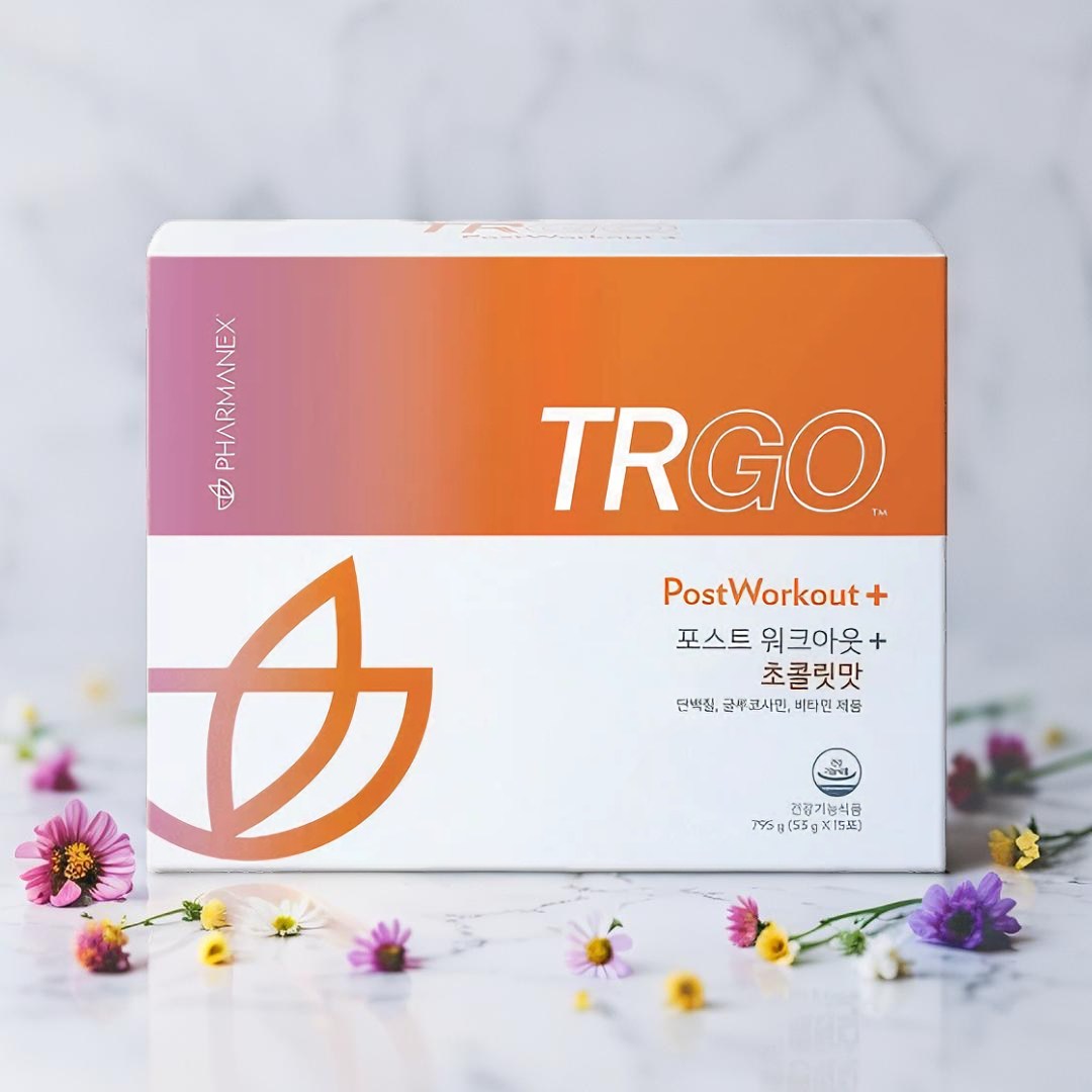 <b>뉴스킨</b> TRGO 티알고 포스트 워크아웃 + 초콜릿맛 - 단백질 글루코사민 비타민  1개