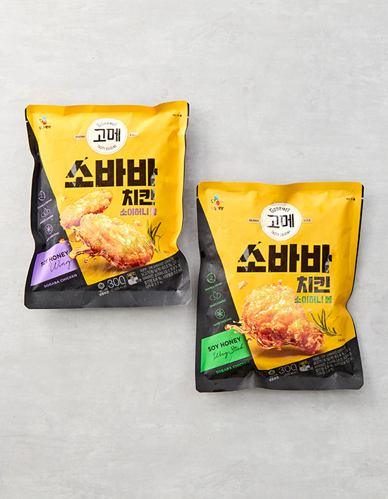고메 소바바치킨 소이허니 윙 제품 이미지