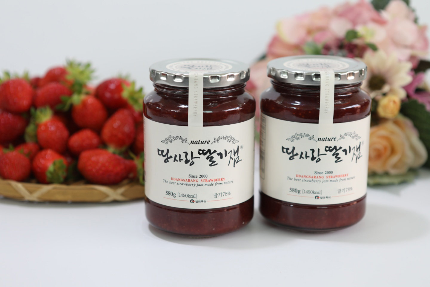 더조은 국내산 거창 딸기 수제 딸기잼 500g x 2병