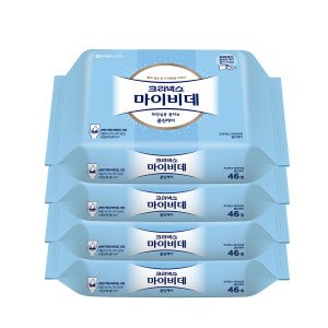 크리넥스 크리넥스 마이비데 클린케어 46매 4팩 물티슈 비데티슈 화장지