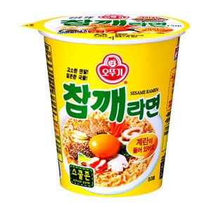오뚜기 오뚜기 참깨라면 작은 컵라면 65g x 6개