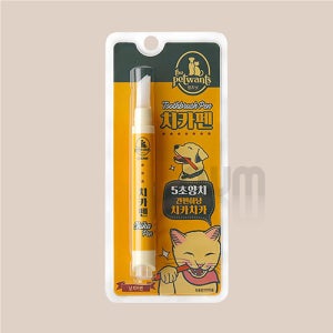 (CAT) 더펫원츠 냥 치카펜(4g) 칫솔과 치약이 하나로된 펜타입으로 간편한 양치질 부드럽고 안전한 TPU칫솔모(유통기한26년7월16일)