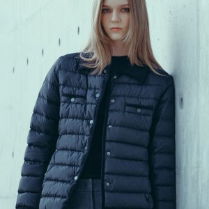 헤지스레이디스 헤지스 여성 24FW 경량 구스다운 자켓 HSJU4D781BK