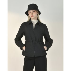[닥스 골프 여성] 닥스골프 24FW PREMIUM 스트레치 조직감 집업 점퍼 090 DNJU4C653BK