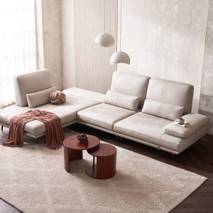 [32%할인~ 11/9]플라나 4인 오픈코너 스윙 전체 통가죽 소파